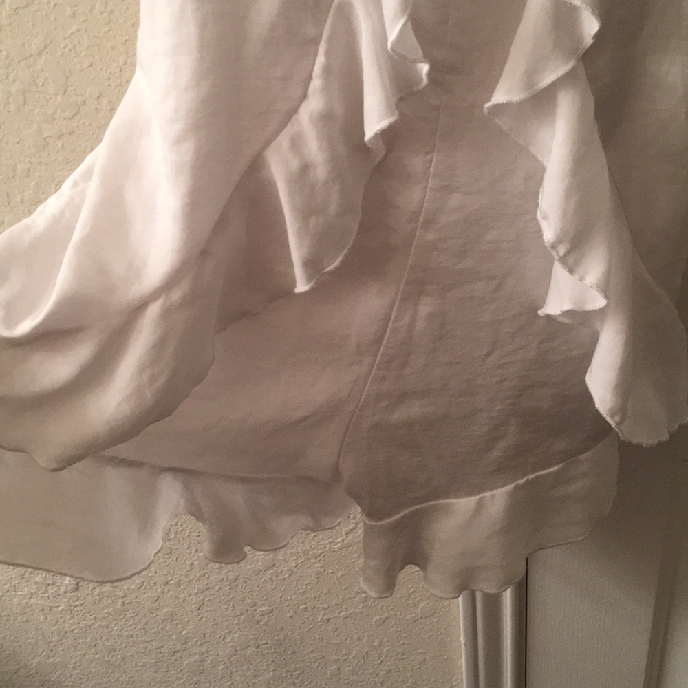 Chic White Ruffled Romper - Picture 5 of 5